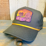 JOSHUA TREE NATIONAL PARK 5 Panel Golf, Rope caps - Loden/Gold Braid Hat