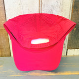 Hermosa Beach CLASSIC LOGO High Crown 5 Panel Perforated Mesh Back Hat - Red