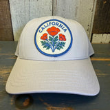 CALIFORNIA POPPY 6-Panel Icon Trucker Hat - Bone