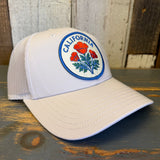 CALIFORNIA POPPY 6-Panel Icon Trucker Hat - Bone