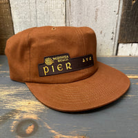 Hermosa Beach PIER AVE Brushed Cotton Field Trip Strapback Hat - Rust