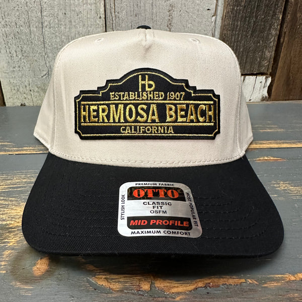 Hermosa Beach ARE YOU ESTABLISHED? Mid Profile Cap - Black/Natural