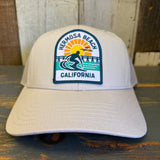 Hermosa Beach 1 TO 3 FEET HIGH & RISING 6-Panel Icon Trucker Hat - Bone