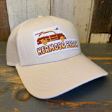 Hermosa Beach WOODIE 6-Panel Icon Trucker Hat - Bone