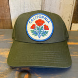 CALIFORNIA POPPY 6-Panel Icon Trucker Hat - Army