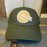Hermosa Beach CLSSIC LOGO 6-Panel Icon Trucker Hat - Army