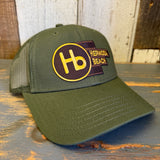 Hermosa Beach THE NEW STYLE 6-Panel Icon Trucker Hat - Army