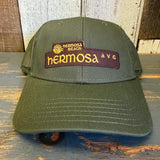 Hermosa Beach HERMOSA AVE 6-Panel Icon Trucker Hat - Army