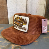 YOU'RE TRIPPIN' Corduroy Hat - Coyote Brown