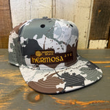 Hermosa Beach HERMOSA AVE Athletic Performance Snapback Hat - Glacier Blue Island Camo