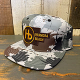 Hermosa Beach THE NEW STYLE Athletic Performance Snapback Hat - Glacier Blue Island Camo