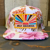 Hermosa Beach MUY HERMOSA :: CLASSIC EDTION Snapback Hat - Pink Floral