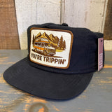 YOU'RE TRIPPIN' Nylon/Cotton Blend Hat - Black