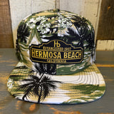 Hermosa Beach ARE YOU ESTABLISHED? Snapback Hat - Swamp Floral