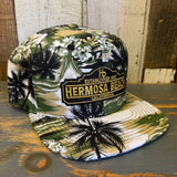 Hermosa Beach ARE YOU ESTABLISHED? Snapback Hat - Swamp Floral