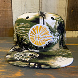 Hermosa Beach CLASSIC LOGO Snapback Hat - Swamp Floral