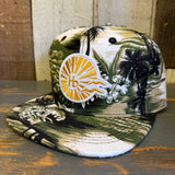 Hermosa Beach CLASSIC LOGO Snapback Hat - Swamp Floral