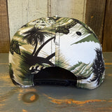 Hermosa Beach RETRO SUNSET Snapback Hat - Swamp Floral