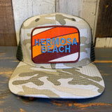 Hermosa Beach GOLF CARTS & YOGA PANTS Snapback Trucker Hat -Swamp Camo Ripstop