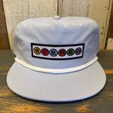 STEREO 5 Panel Surf Rope Hat - Powder Blue/White