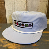 STEREO 5 Panel Surf Rope Hat - Powder Blue/White