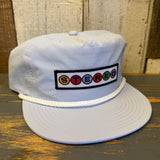 STEREO 5 Panel Surf Rope Hat - Powder Blue/White