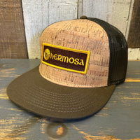 Hermosa Beach AS REAL AS THE STREETS Trucker Hat - Military Green/Cork