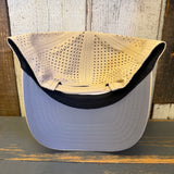 Hermosa Beach AS REAL AS THE STREETS 5 Panel Mid Profile Baseball Cap - Khaki