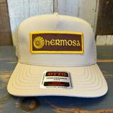 Hermosa Beach AS REAL AS THE STREETS 5 Panel Mid Profile Baseball Cap - Khaki
