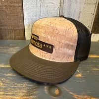 Hermosa Beach HERMOSA AVE Trucker Hat - Military Green/Cork