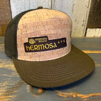 Hermosa Beach HERMOSA AVE Trucker Hat - Military Green/Cork