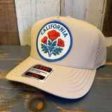 CALIFORNIA POPPY 5 Panel Performance Athletic Cap - Khaki