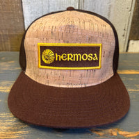 Hermosa Beach AS REAL AS THE STREETS Cork Trucker Hat - Brown/Cork