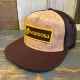 Hermosa Beach AS REAL AS THE STREETS Cork Trucker Hat - Brown/Cork