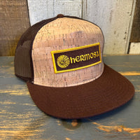 Hermosa Beach AS REAL AS THE STREETS Cork Trucker Hat - Brown/Cork