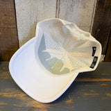 Hermosa Beach RETRO SUNSET 5 Panel Athletic Performance Cap - Ecru