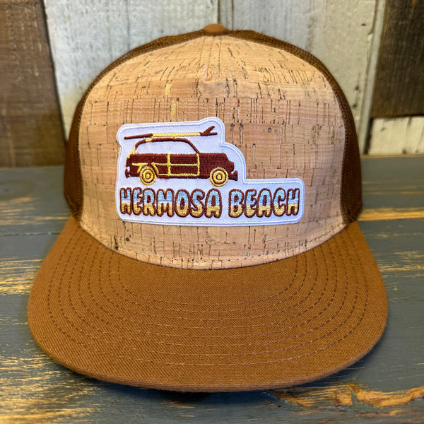 Hermosa Beach WOODIE Trucker Hat - Cypress Brown/Cork