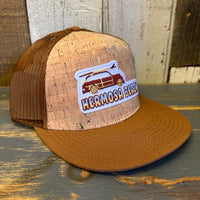 Hermosa Beach WOODIE Trucker Hat - Cypress Brown/Cork