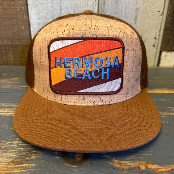 Hermosa Beach GOLF CARTS & YOGA MATS Trucker Hat - Cypress Brown/Cork
