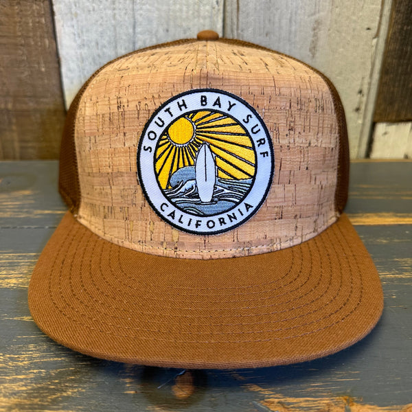 SOUTH BAY SURF (Multi Color Patch)  Trucker Hat - Cypress Brown/Cork