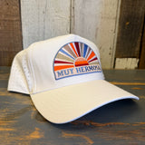 Hermosa Beach MUY HERMOSA 5 Panel Athletic Performance Cap - Ecru