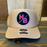 Hermosa Beach SKATEBOARDING WAS NEVER A CRIME! High Crown Trucker Hat - Khaki