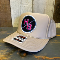 Hermosa Beach SKATEBOARDING WAS NEVER A CRIME! High Crown Trucker Hat - Khaki