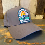 Hermosa Beach 1 to 3 FEET HIGH & RISING 5 Panel Athletic Performance Cap - Shadow Grey