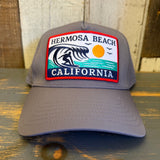 Hermosa Beach THE PERFECT WAVE 5 Panel Athletic Performance Cap - Shadow Grey