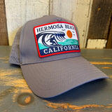 Hermosa Beach THE PERFECT WAVE 5 Panel Athletic Performance Cap - Shadow Grey
