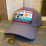 Hermosa Beach THE PERFECT WAVE 5 Panel Athletic Performance Cap - Shadow Grey