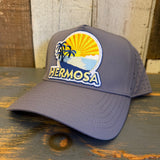 Hermosa Beach FIESTA 5 Panel Athletic Performance Cap - Shadow Grey
