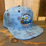 Hermosa Beach SHOREFRONT Snapback Hat - Navy Blue Screwpine