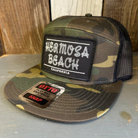 Hermosa Beach ROPER 7 Panel Mid Profile Trucker Snapback Hat - Camo/Black